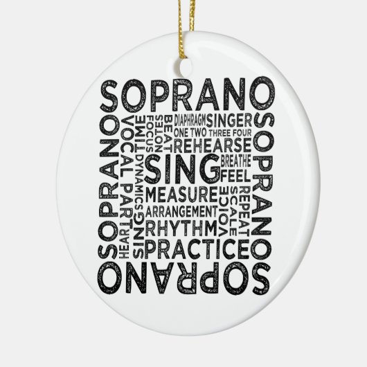 Soprantypografie Keramikornament (Links)