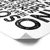 Soprantypografie Poster (Ecke)