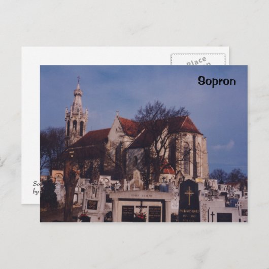 Sopron Postkarte (Vorne/Hinten)