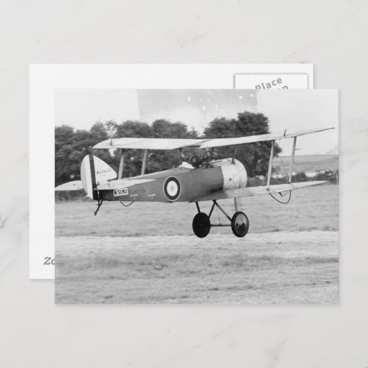 Sopwith Aircraft Taking Off Postkarte (Vorne/Hinten)