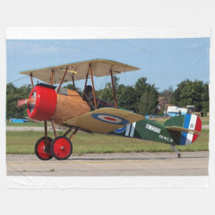 SOPWITH CAMEL BIPLANE FLEECEDECKE
