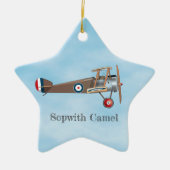 Sopwith Camel Keramik Ornament (Vorne)