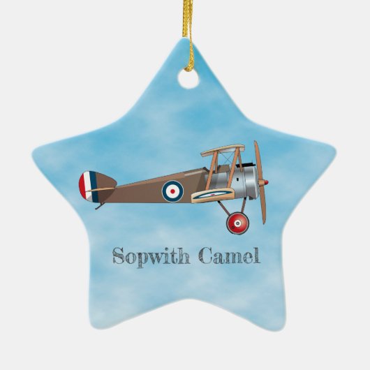 Sopwith Camel Keramik Ornament (Hinten)