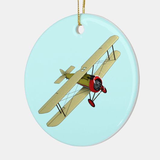 Sopwith Kamel-Doppeldecker Keramikornament (Links)