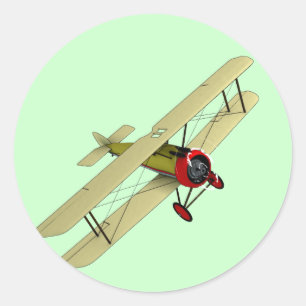 Sopwith Kamel-Doppeldecker Runder Aufkleber