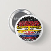Sorben Sorbisch Deutsch Deutschland Baum Wurzel Button (Vorne & Hinten)