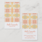 Sorbet Geometric Tile Pattern Visitenkarte (Vorne/Hinten)