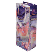 Sorbet Geschenktüte Für Weinflaschen (Vorderseite Schrägansicht)