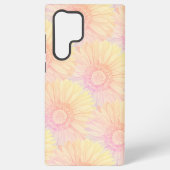 Sorbet pastel coloured daisy pattern - large samsung galaxy hülle (Rückseite)