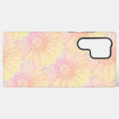 Sorbet pastel coloured daisy pattern - large samsung galaxy hülle (Rückseite (Horizontal))