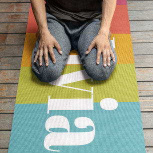 Sorbet Rainbow Colors Individuelle Name Summer Yogamatte