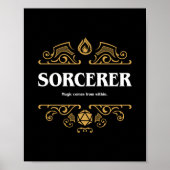 Sorcerclass Tabletop RPG Gaming Poster (Vorne)