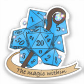 Sorcerer Dice Design Aufkleber (Vorderseite)