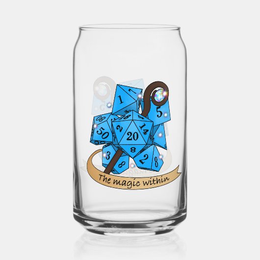 Sorcerer Dice Design Dosenglas (Rückseite)