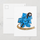 Sorcerer Dice Design Feiertagspostkarte (Vorne/Hinten)