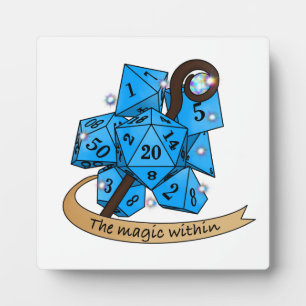 Sorcerer Dice Design Fotoplatte