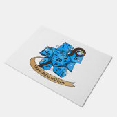 Sorcerer Dice Design Fußmatte (Schrägansicht)