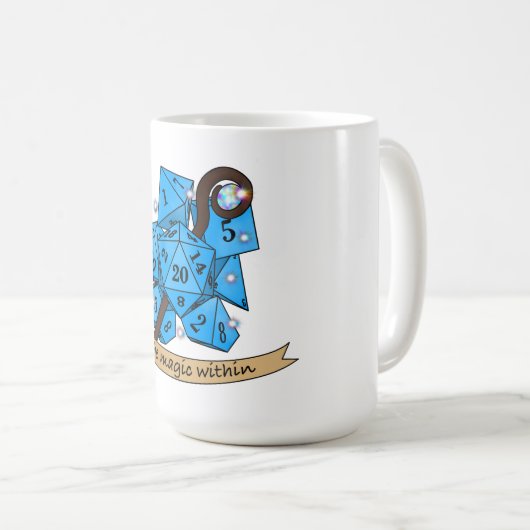 Sorcerer Dice Design Kaffeetasse (VorderseiteRechts)