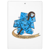 Sorcerer Dice Design Klemmbrett (Rückseite)