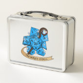 Sorcerer Dice Design Metall Brotdose (Rückseite)