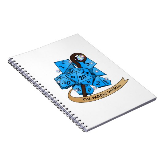 Sorcerer Dice Design Notizblock (Rechte Seite)