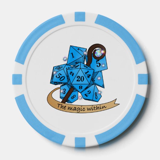 Sorcerer Dice Design Pokerchips (Vorderseite)