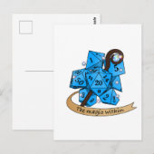 Sorcerer Dice Design Postkarte (Vorne/Hinten)