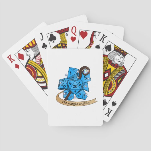 Sorcerer Dice Design Spielkarten (Rückseite)