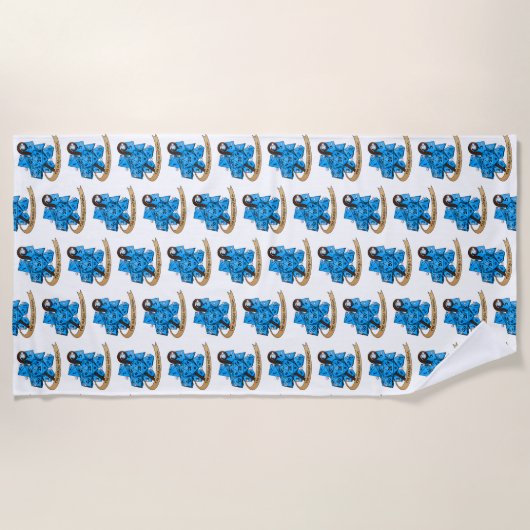 Sorcerer Dice Design Strandtuch (Vorderseite)