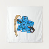 Sorcerer Dice Design Wandteppich (Vorderseite (Horizontal))