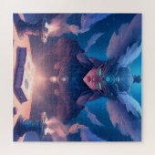 Sorceress  Getting Ready To Cast Spell Puzzle (Horizontal)