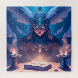 Sorceress  Getting Ready To Cast Spell Puzzle