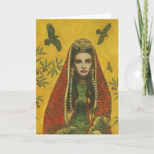 Sorceress Greetings Card Karte (Vorderseite)