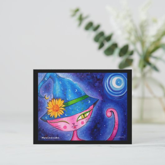 Sorceress Kitty Postkarte (Stehend Vorderseite)