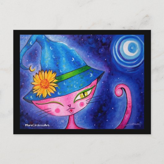 Sorceress Kitty Postkarte (Vorderseite)