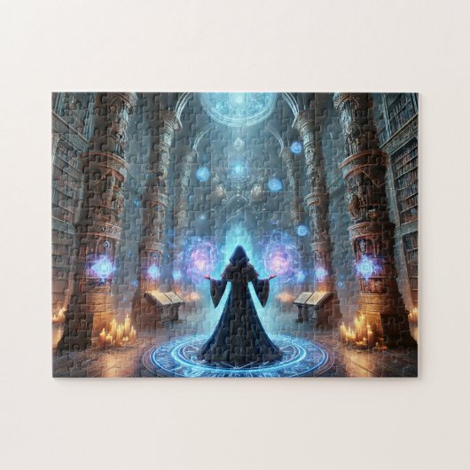 Sorceress Mystical Library Ancient Magic & Secrets Puzzle (Horizontal)