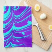 SORCHA ~ FLUORO SHADES ~ 3D ~ Lila Aqua ~ Geschirrtuch (Viertel Falte)