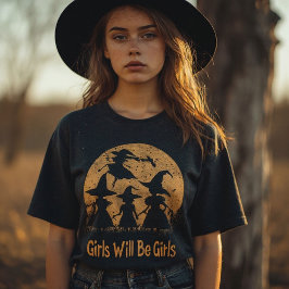 Sorcière - Mädchen werden Mädchen sein Hexenmeiste T-Shirt