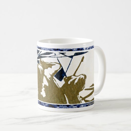 "Sore Afraid Gold II" Weihnachtskarten-Tasse Kaffeetasse (VorderseiteRechts)