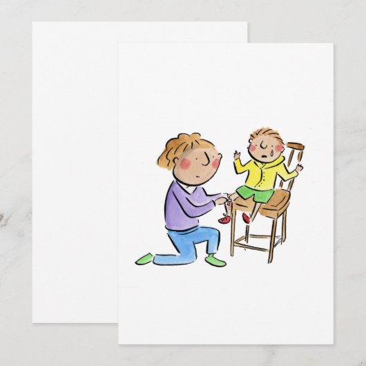 Sore Knee Einladung (Vorne/Hinten)