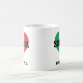 Sorella Italian Flag Herz Tasse (Mittel)