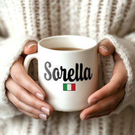 Sorella Italian Flag Mug - Gift for Sister Kaffeetasse