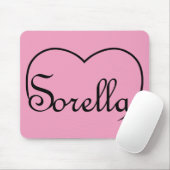 Sorella Italian Sister heart Mousepad (Mit Mouse)
