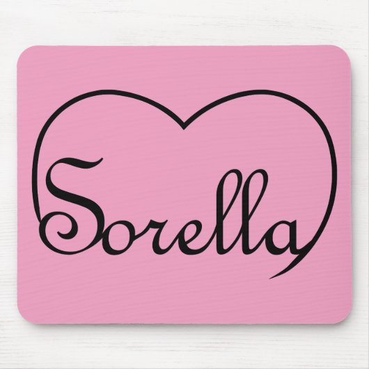 Sorella Italian Sister heart Mousepad (Vorne)