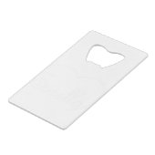 Sorella Italian Sister Herz weiß Geldbeutel Flaschenöffner (Rückseite Schrägansicht)