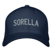 Sorella (Schwester) Personalisierter bestickter Hu Bestickte Baseballkappe (Vorderseite)