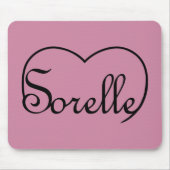 Sorelle Italian Sisters heart Mousepad (Vorne)
