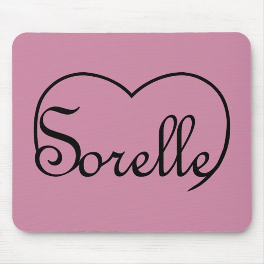 Sorelle Italian Sisters heart Mousepad (Vorne)