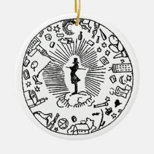 "SOREN KIEKEGAARD: DIE COSAIR ANGELEGENHEIT " KERAMIKORNAMENT