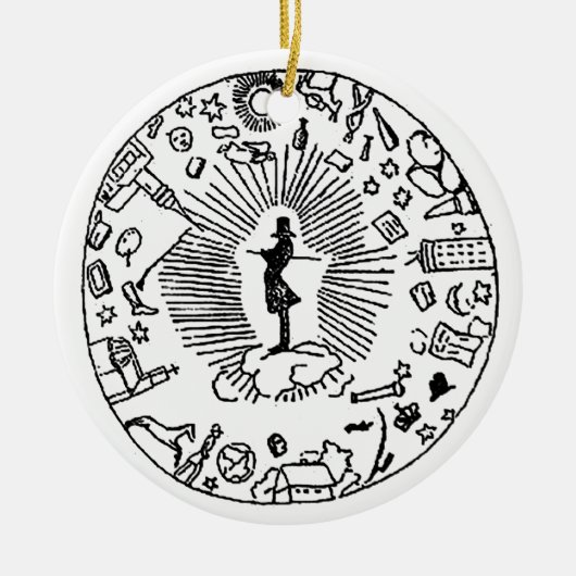 "SOREN KIEKEGAARD: DIE COSAIR ANGELEGENHEIT " KERAMIKORNAMENT (Vorne)